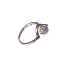 Сребърен пръстен с кристали от Sw®  SP706 Aquamarine