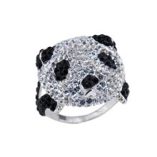 Сребърен пръстен Панда с кристали от Sw®