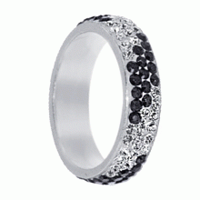 Сребърен пръстен с кристали от Sw® Mila Crystal