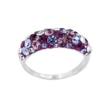 Сребърен пръстен с кристали от Sw® Cynthia Crystal