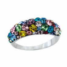Сребърен пръстен с кристали от Sw® Cynthia Crystal