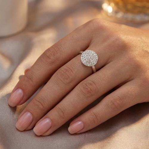 Сребърен пръстен Thomas с кристали от Sw® Crystal