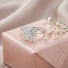 Сребърен пръстен Thomas с кристали от Sw® Crystal