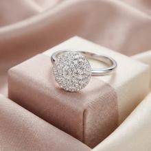 Сребърен пръстен Thomas с кристали от Sw® Crystal