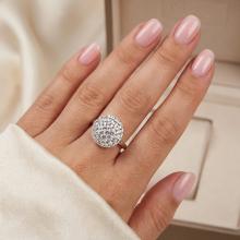 Сребърен пръстен Thomas с кристали от Sw® Crystal