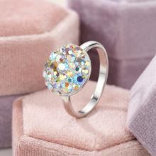 Сребърен пръстен Thomas с кристали от Sw® AB Crystal Сребърен пръстен Thomas с кристали от Sw® AB Crystal