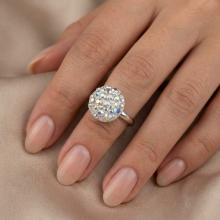 Сребърен пръстен Thomas с кристали от Sw® AB Crystal Сребърен пръстен Thomas с кристали от Sw® AB Crystal