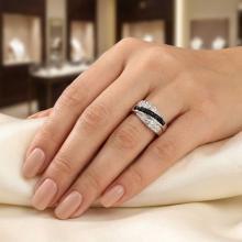 Сребърен пръстен с кристали от Sw® Charles Crystal Сребърен пръстен с кристали от Sw® Charles Crystal