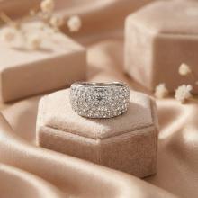 Сребърен пръстен с кристали от Sw® SP648 Crystal Сребърен пръстен с кристали от Sw® SP648 Crystal
