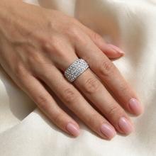 Сребърен пръстен с кристали от Sw® SP648 Crystal Сребърен пръстен с кристали от Sw® SP648 Crystal