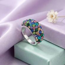 Сребърен Пръстен С Кристали От Sw® SP653 Multicolor