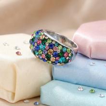 Сребърен Пръстен С Кристали От Sw® SP653 Multicolor