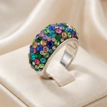 Сребърен Пръстен С Кристали От Sw® SP653 Multicolor