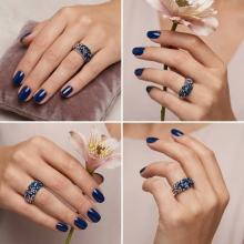 Сребърен Пръстен С Кристали От Sw® SP653 Metallic Rose Gold