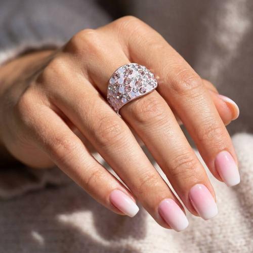 Сребърен пръстен с кристали от Sw®  SP677 Marylin