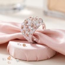 Сребърен пръстен с кристали от Sw®  SP677 Marylin