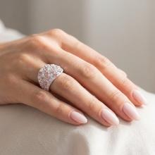 Сребърен пръстен с кристали от Sw®  SP677 Marylin