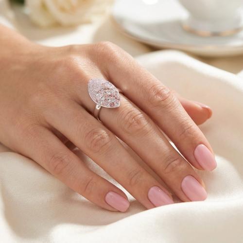Сребърен пръстен Бадем с кристали от Sw® Marilyn