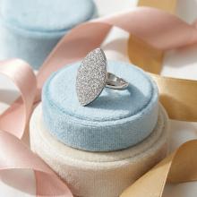 Сребърен пръстен Бадем с кристали от Sw® Crystal Сребърен пръстен Бадем с кристали от Sw® Crystal