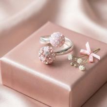 Сребърен пръстен Топка с кристали от Sw® Marilyn Сребърен пръстен Топка с кристали от Sw® Marilyn