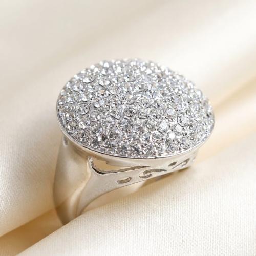Сребърен пръстен с кристали от Sw® Crystal