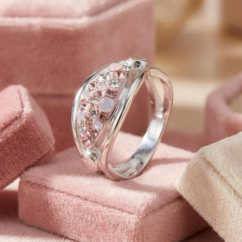 Сребърен пръстен с кристали от Sw® SP691 Marilyn