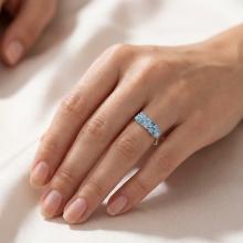 Сребърен Пръстен С Кристали От Sw® Deep Blue Сребърен Пръстен С Кристали От Sw® Deep Blue