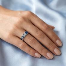 Сребърен пръстен с кристали от Sw®  SP699 Royal