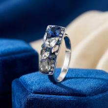 Сребърен пръстен с кристали от Sw®  SP699 Royal