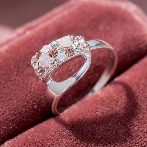 Сребърен пръстен с кристали от Sw® SP702 Marilyn