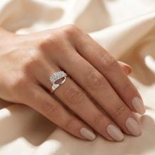 Сребърен пръстен с кристали от Sw® SP702 Crystal