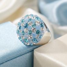 Сребърен Пръстен С Кристали От Sw® SP704 Deep Blue Сребърен Пръстен С Кристали От Sw® SP704 Deep Blue