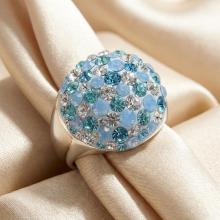 Сребърен Пръстен С Кристали От Sw® SP704 Deep Blue Сребърен Пръстен С Кристали От Sw® SP704 Deep Blue