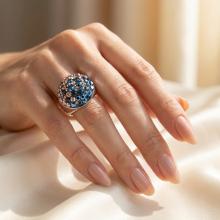 Сребърен пръстен с кристали от Sw®  SP704 Metallic Rose Gold
