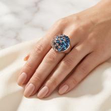 Сребърен пръстен с кристали от Sw®  SP704 Metallic Rose Gold