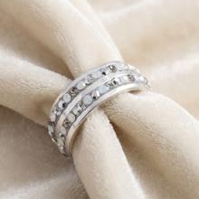 Silver ring with Crystals From Sw® SP707 Silver Shade Silver ring with Crystals From Sw® SP707 Silver Shade