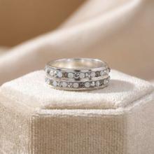 Silver ring with Crystals From Sw® SP707 Silver Shade Silver ring with Crystals From Sw® SP707 Silver Shade