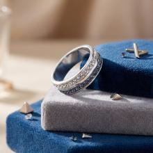 Сребърен Пръстен С Кристали От Sw® SP707 Steel and Crystal Сребърен Пръстен С Кристали От Sw® SP707 Steel and Crystal