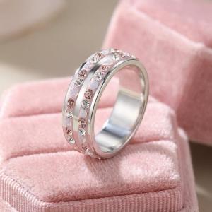 Silver ring with Crystals From Sw® SP707 Marilyn