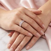 Silver ring with Crystals From Sw® SP707 Marilyn