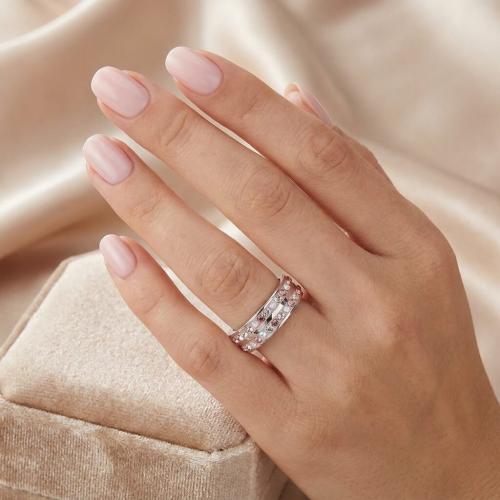 Silver ring with Crystals From Sw® SP707 Marilyn