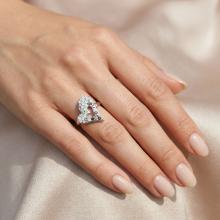 Сребърен Пръстен Сърце С Кристали От Sw® Silver Shade