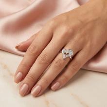 Сребърен Пръстен Сърце С Кристали От Sw® AB Crystal Сребърен Пръстен Сърце С Кристали От Sw® AB Crystal