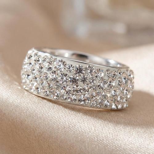 Сребърен пръстен Circlet с кристали от Sw® Crystal