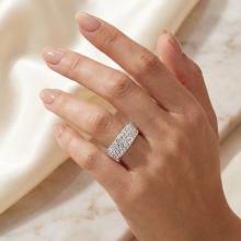 Сребърен пръстен Circlet с кристали от Sw® Crystal
