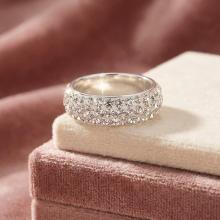 Сребърен пръстен Circlet с кристали от Sw® Crystal