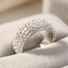 Сребърен пръстен Circlet с кристали от Sw® Crystal