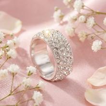Сребърен пръстен Circlet с кристали от Sw® Crystal