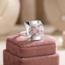 Сребърен пръстен с кристали от Sw® SP713 Marilyn