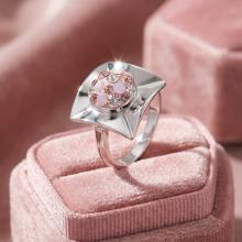Сребърен пръстен с кристали от Sw® SP713 Marilyn
